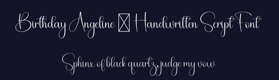 Birthday Angeline – Handwritten Script Font by freshtypeink — Script Handwritten Font — thumbnail 2