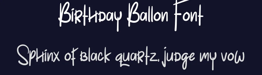 Birthday Ballon Font by levincreative — Display Font — thumbnail 2