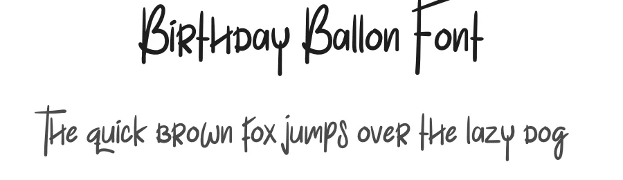 Birthday Ballon Font by levincreative — Display Font
