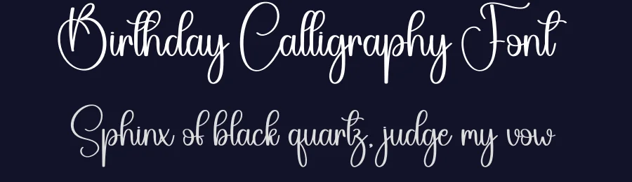 Birthday Calligraphy Font by creativeletter — Script Handwritten Font — thumbnail 2