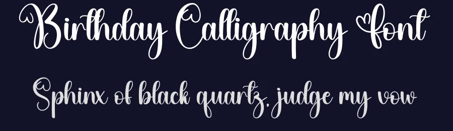 Birthday Calligraphy Font by creativeletter — Script Handwritten Font — thumbnail 2