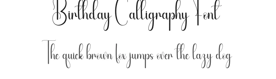 Birthday Calligraphy Font by andikastudio β Script Handwritten Font