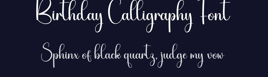 Birthday Calligraphy Font by creativeletter — Script Handwritten Font — thumbnail 2
