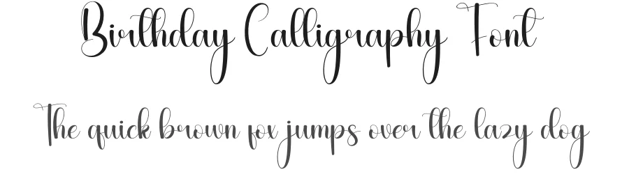Birthday Calligraphy Font by andikastudio — Script Handwritten Font