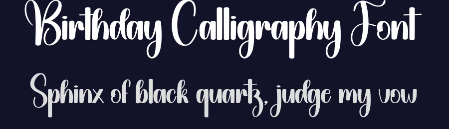 Birthday Calligraphy Font by creativeletter — Script Handwritten Font — thumbnail 2