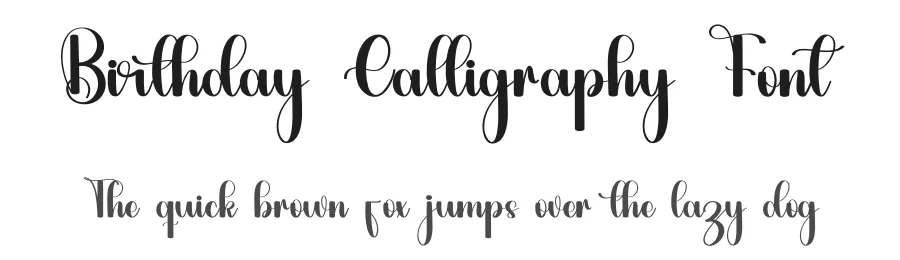 Birthday Calligraphy Font by inermediaSTUDIO — Script Handwritten Font