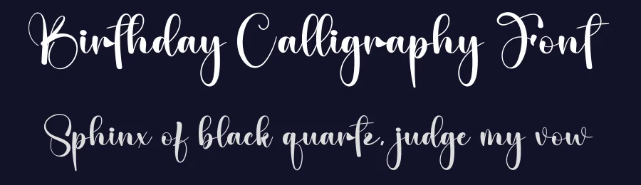 Birthday Calligraphy Font by creativeletter — Script Handwritten Font — thumbnail 2