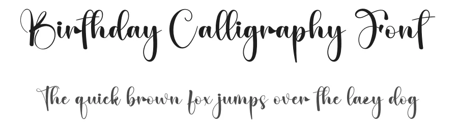 Birthday Calligraphy Font by creativeletter — Script Handwritten Font