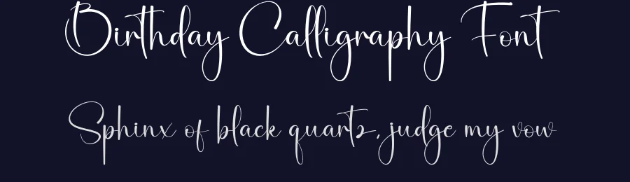 Birthday Calligraphy Font by creativeletter — Script Handwritten Font — thumbnail 2