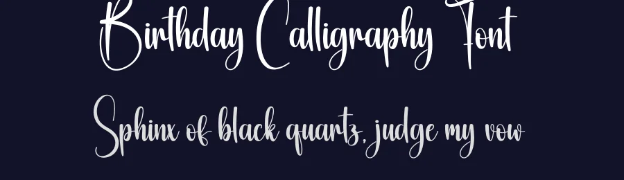 Birthday Calligraphy Font by creativeletter — Script Handwritten Font — thumbnail 2