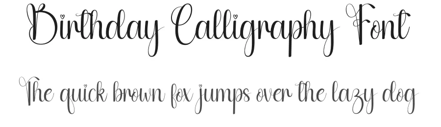Birthday Calligraphy Font by andikastudio — Script Handwritten Font
