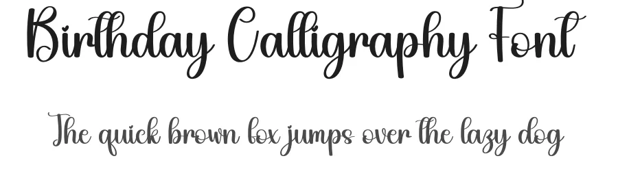 Birthday Calligraphy Font by andikastudio — Script Handwritten Font