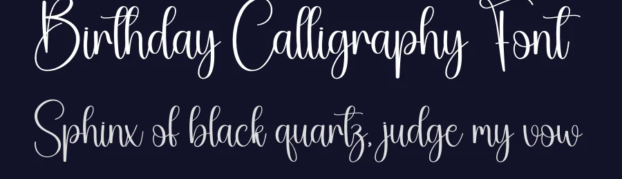 Birthday Calligraphy Font by creativeletter — Script Handwritten Font — thumbnail 2
