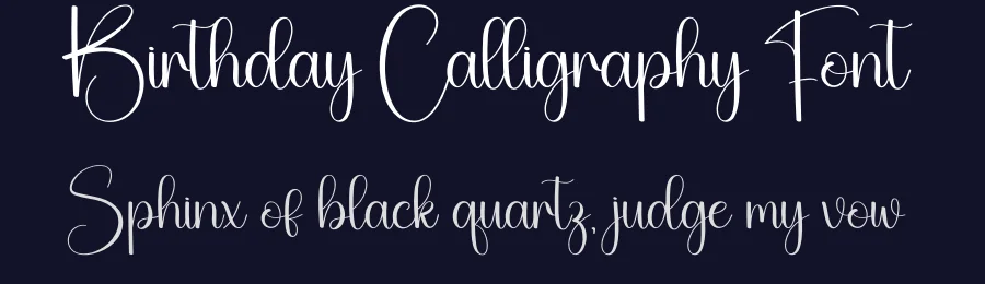 Birthday Calligraphy Font by creativeletter — Script Handwritten Font — thumbnail 2