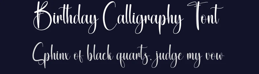 Birthday Calligraphy Font by creativeletter — Script Handwritten Font — thumbnail 2