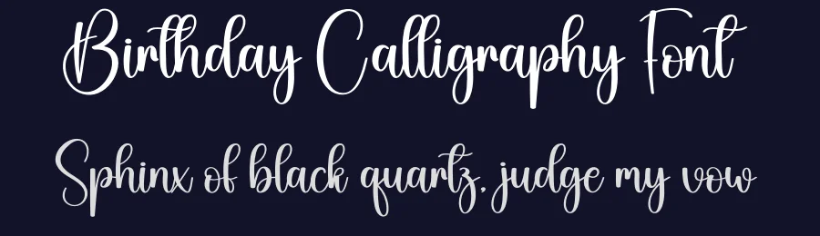 Birthday Calligraphy Font by creativeletter — Script Handwritten Font — thumbnail 2