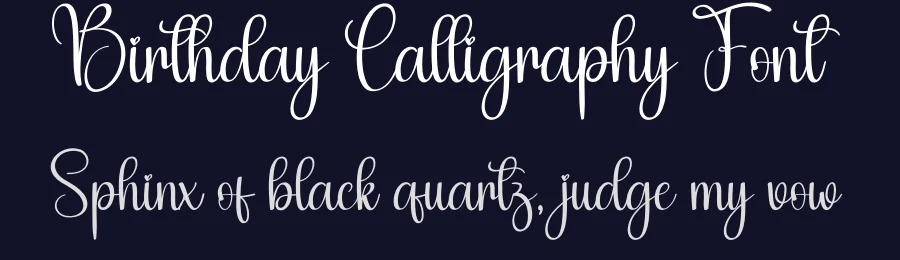 Birthday Calligraphy Font by creativeletter — Script Handwritten Font — thumbnail 2