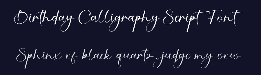 Birthday Calligraphy Script Font by creativeletter — Script Handwritten Font — thumbnail 2