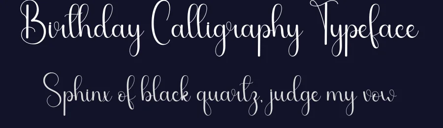 Birthday Calligraphy Typeface by andikastudio — Script Handwritten Font — thumbnail 2