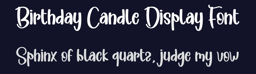 Birthday Candle Display Font by creativeletter — Display Font — thumbnail 2