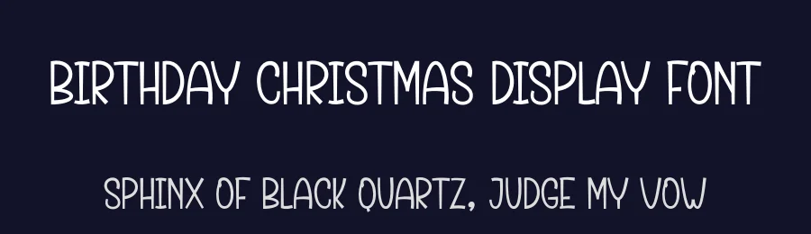 Birthday Christmas Display Font by creativeletter — Display Font — thumbnail 2