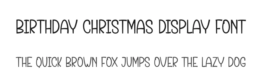 Birthday Christmas Display Font by creativeletter — Display Font