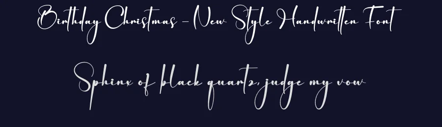 Birthday Christmas – New Style Handwritten Font by creativeletter — Script Handwritten Font — thumbnail 2