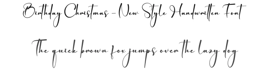 Birthday Christmas – New Style Handwritten Font by creativeletter — Script Handwritten Font