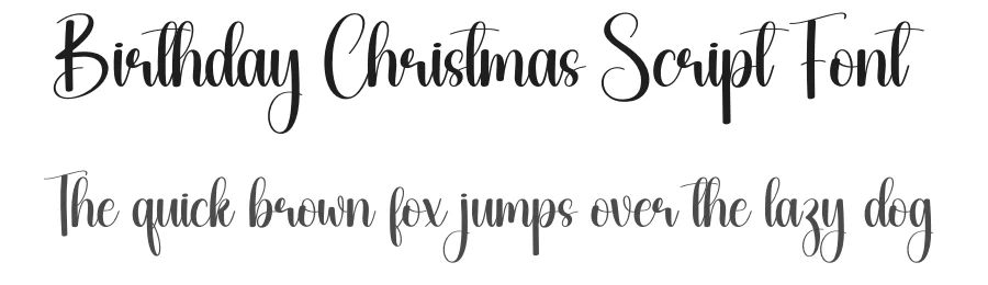 Birthday Christmas Script Font by creativeletter — Script Handwritten Font