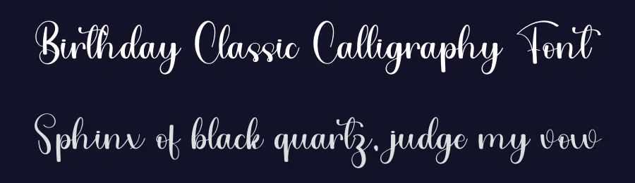 Birthday Classic Calligraphy Font by freshtypeink — Script Handwritten Font — thumbnail 2