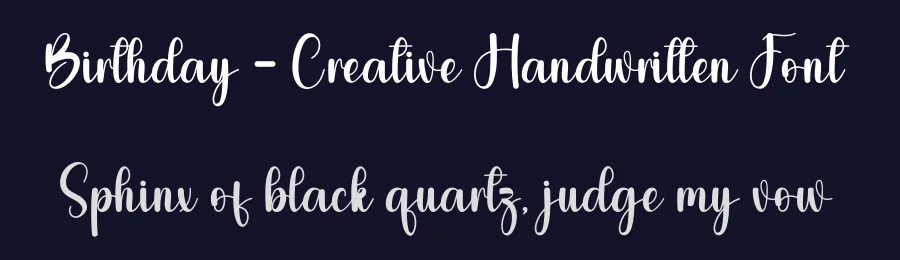 Birthday – Creative Handwritten Font by andikastudio — Script Handwritten Font — thumbnail 2