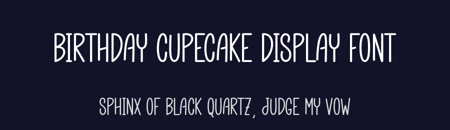 Birthday Cupecake Display Font by andikastudio — Display Font — thumbnail 2