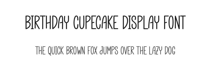 Birthday Cupecake Display Font by andikastudio — Display Font