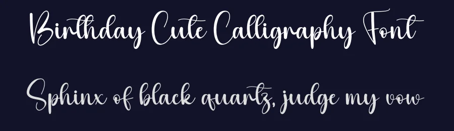 Birthday Cute Calligraphy Font by creativeletter — Script Handwritten Font — thumbnail 2