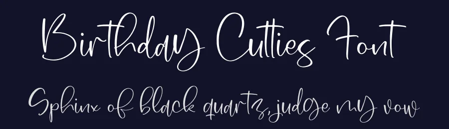 Birthday Cutties Font by perspectype — Script Handwritten Font — thumbnail 2