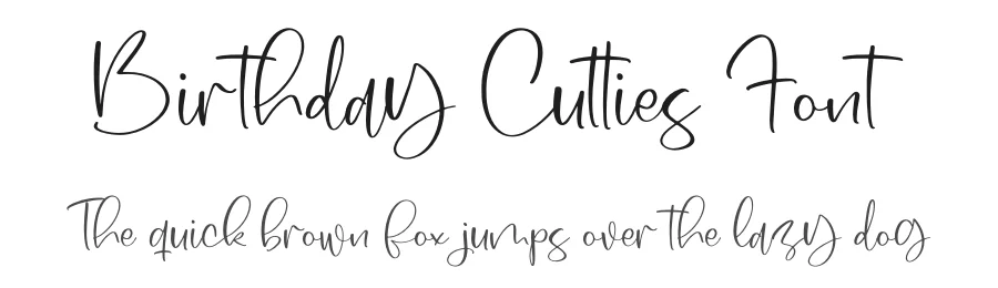 Birthday Cutties Font by perspectype — Script Handwritten Font