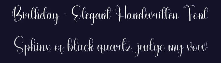 Birthday – Elegant Handwritten Font by andikastudio — Script Handwritten Font — thumbnail 2