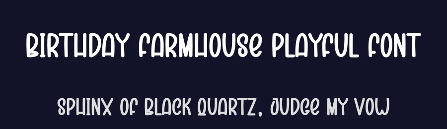 Birthday Farmhouse Playful Font by creativeletter — Script Handwritten Font — thumbnail 2