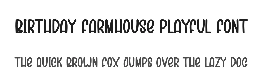 Birthday Farmhouse Playful Font by creativeletter — Script Handwritten Font