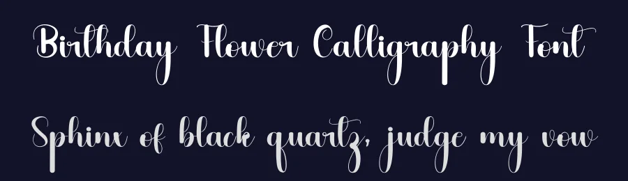 Birthday Flower Calligraphy Font by inermediaSTUDIO — Script Handwritten Font — thumbnail 2