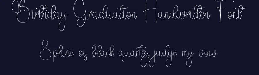 Birthday Graduation Handwritten Font by freshtypeink — Script Handwritten Font — thumbnail 2