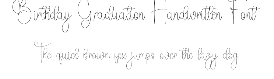 Birthday Graduation Handwritten Font by freshtypeink — Script Handwritten Font