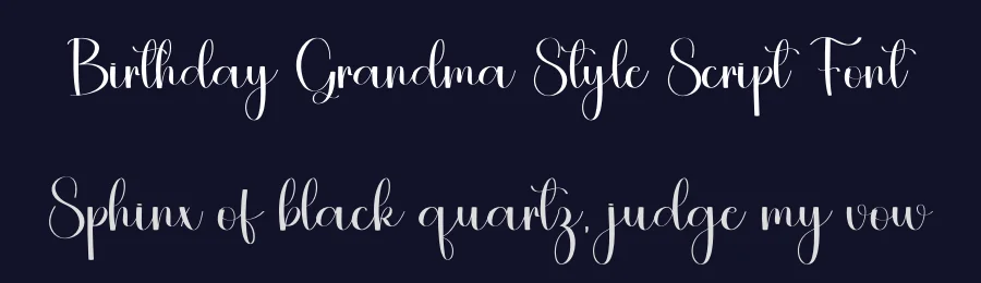 Birthday Grandma Style Script Font by freshtypeink — Script Handwritten Font — thumbnail 2
