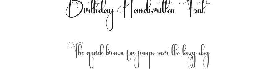 Birthday Handwritten Font by andikastudio — Script Handwritten Font