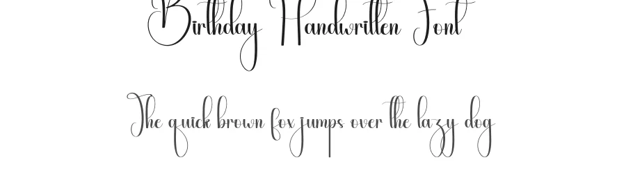 Birthday Handwritten Font by andikastudio — Script Handwritten Font