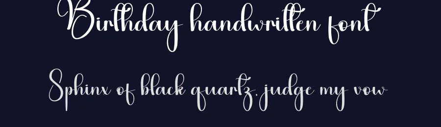 Birthday handwritten font by andikastudio — Script Handwritten Font — thumbnail 2