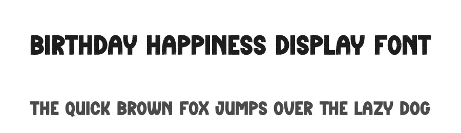Birthday Happiness Display Font by creativeletter — Display Font