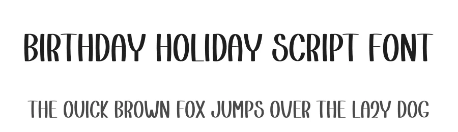 Birthday Holiday Script Font by freshtypeink — Display Font