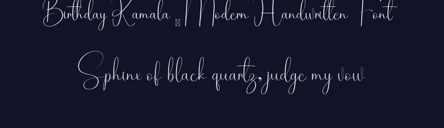 Birthday Kamala – Modern Handwritten Font by inermediaSTUDIO — Script Handwritten Font — thumbnail 2