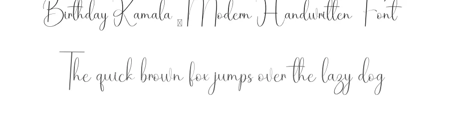Birthday Kamala – Modern Handwritten Font by inermediaSTUDIO — Script Handwritten Font